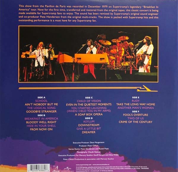 Supertramp Live in Paris 1979 (3LP)